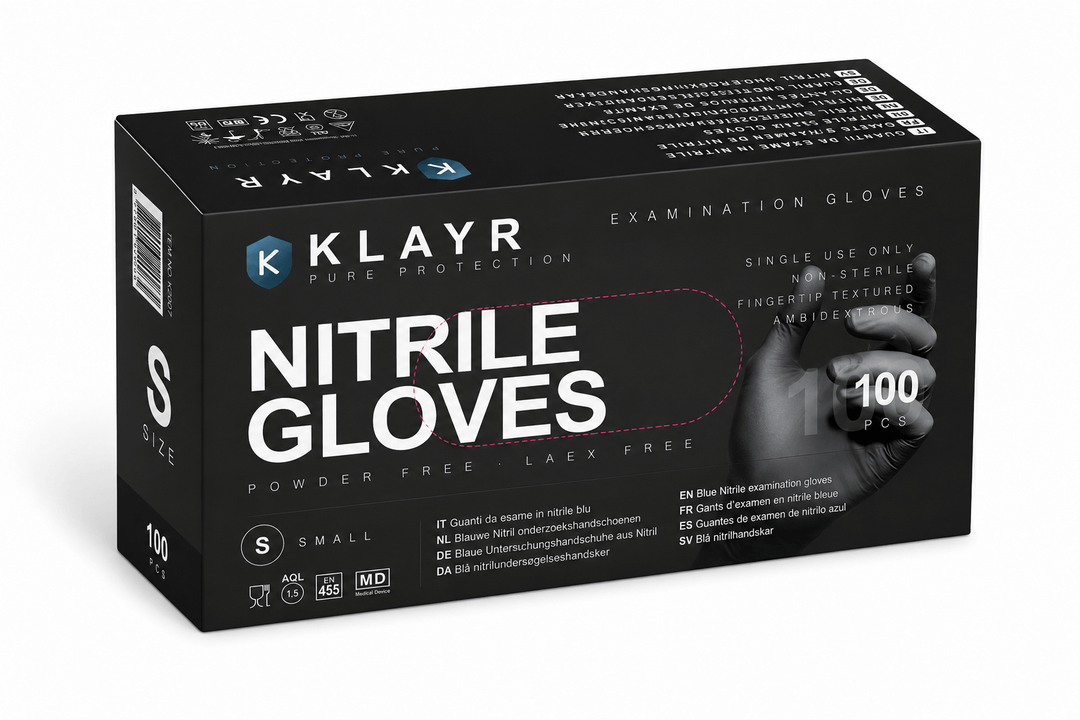 Gant nitrile noir