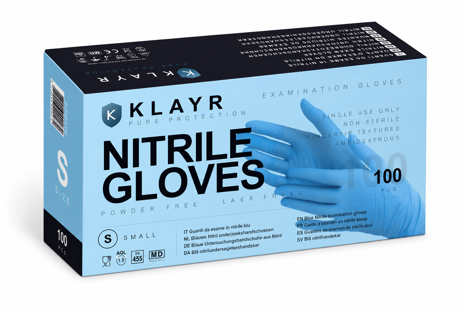 Gant nitrile bleu